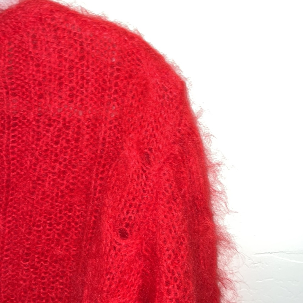 United Colors of Benetton 80% Mohair Cardigan Sweater - Picture 3 of 8